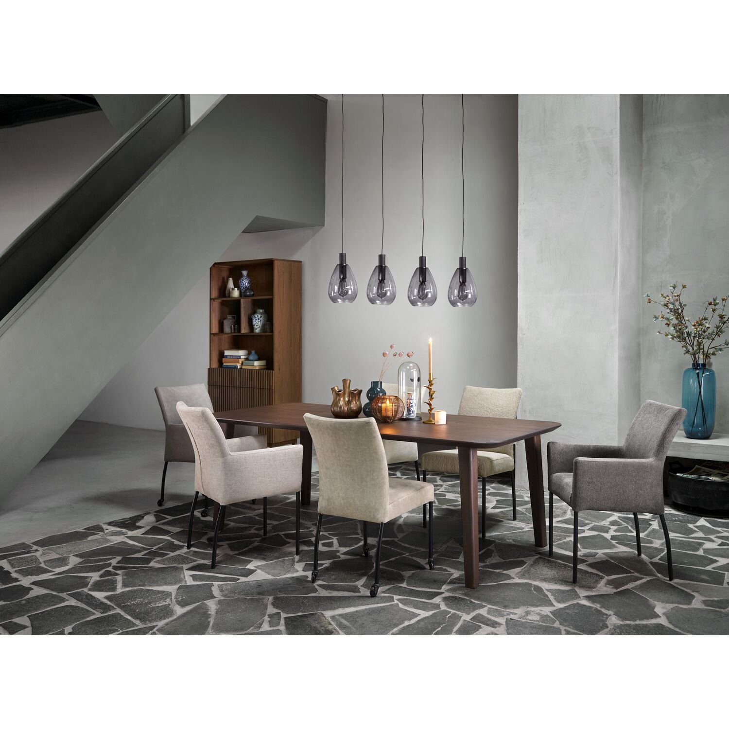 Eettafel Tavolo dark roast