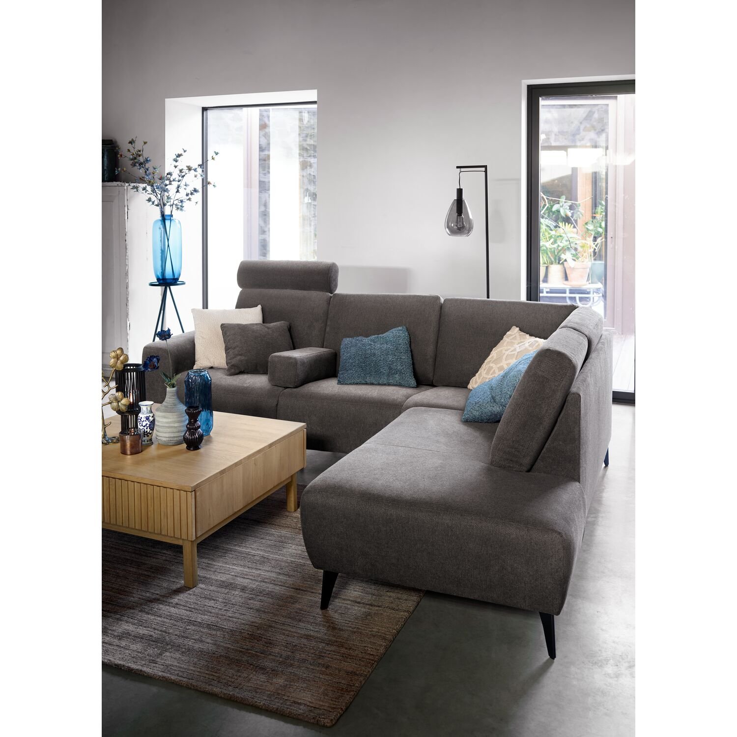 Hoekbank Davanti pocketveren i.c.m. HR, onyx