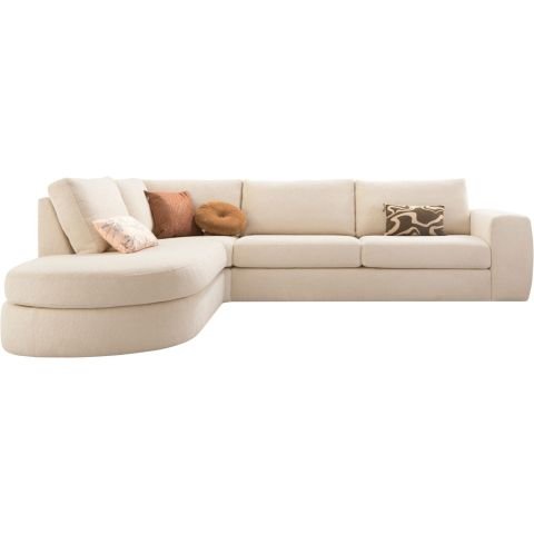 Hoekbank Azara HR i.c.m. traagschuim, beige