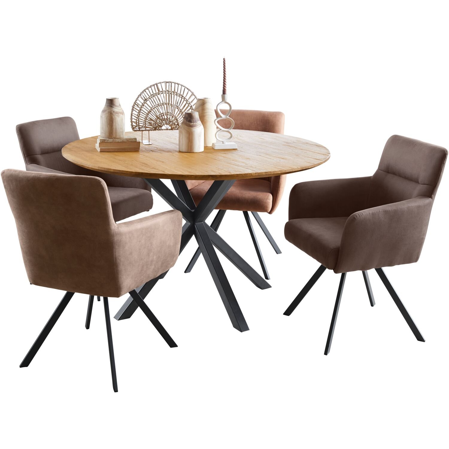 Eettafel Aska ø130 naturel brushed