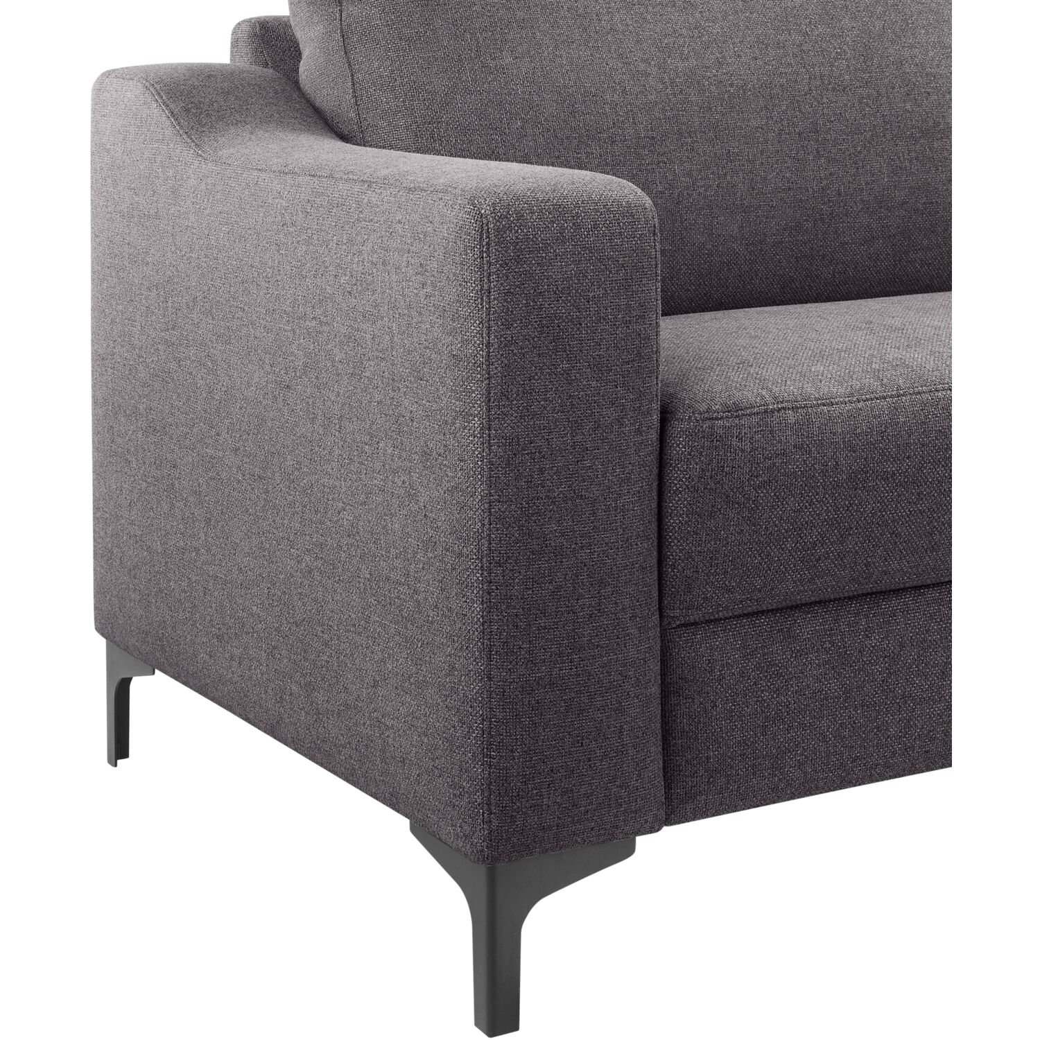 Hoekbank Creon HR-schuim dark grey