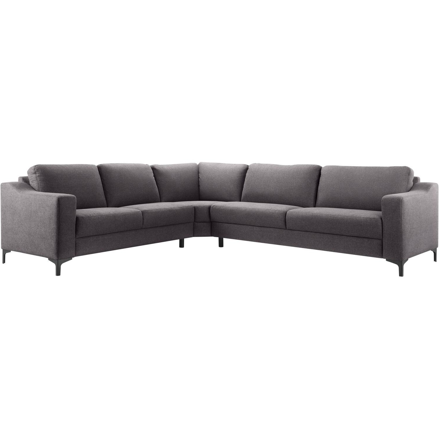 Hoekbank Creon HR-schuim zitting donker grijs