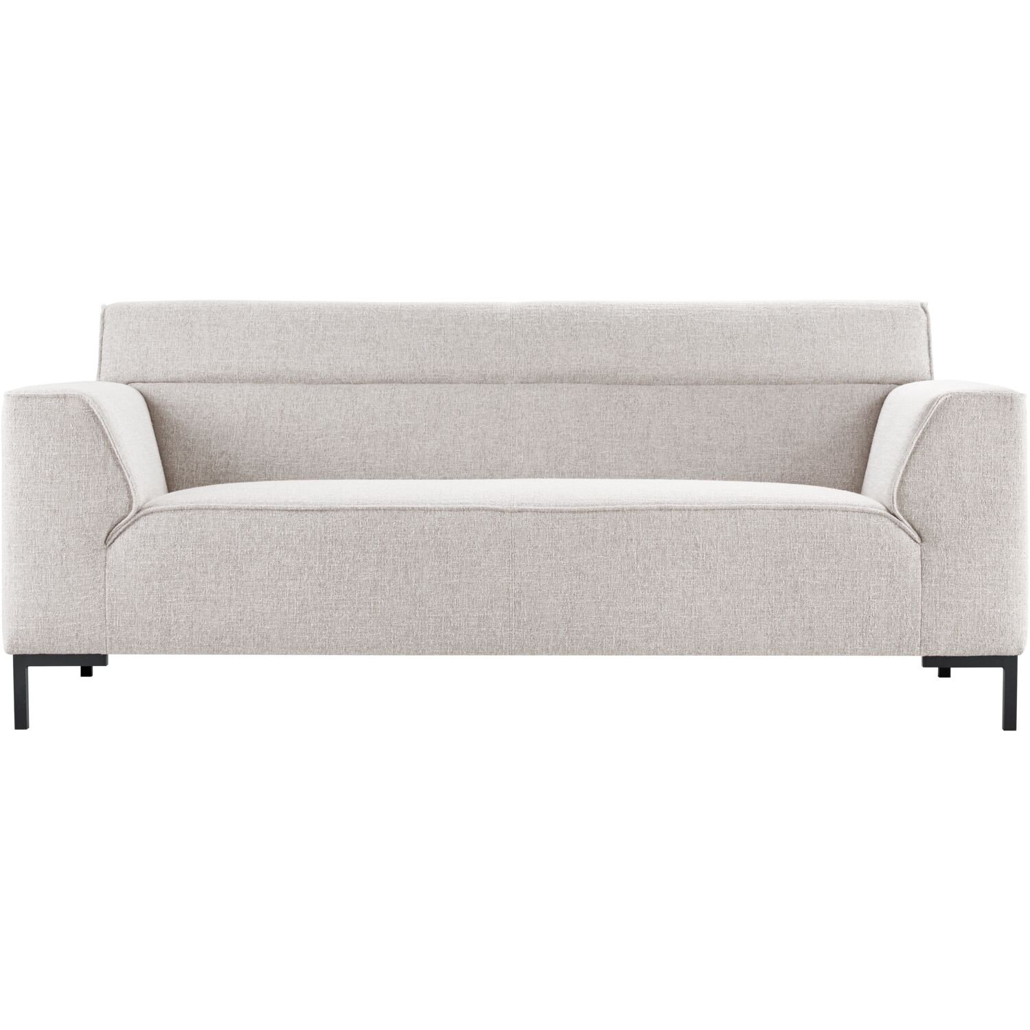 2,5 zitsbank Licenza pocketvering + HR-schuim in de zitting wit