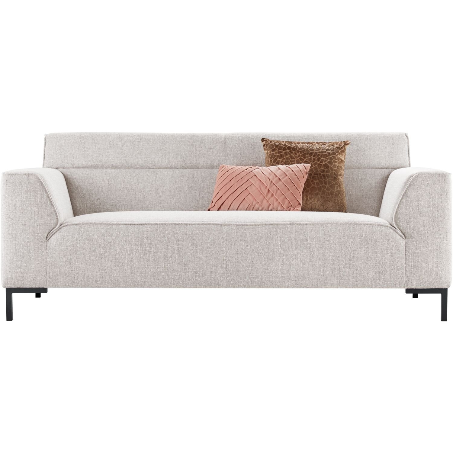 2,5 zitsbank Licenza pocketvering + HR-schuim in de zitting wit