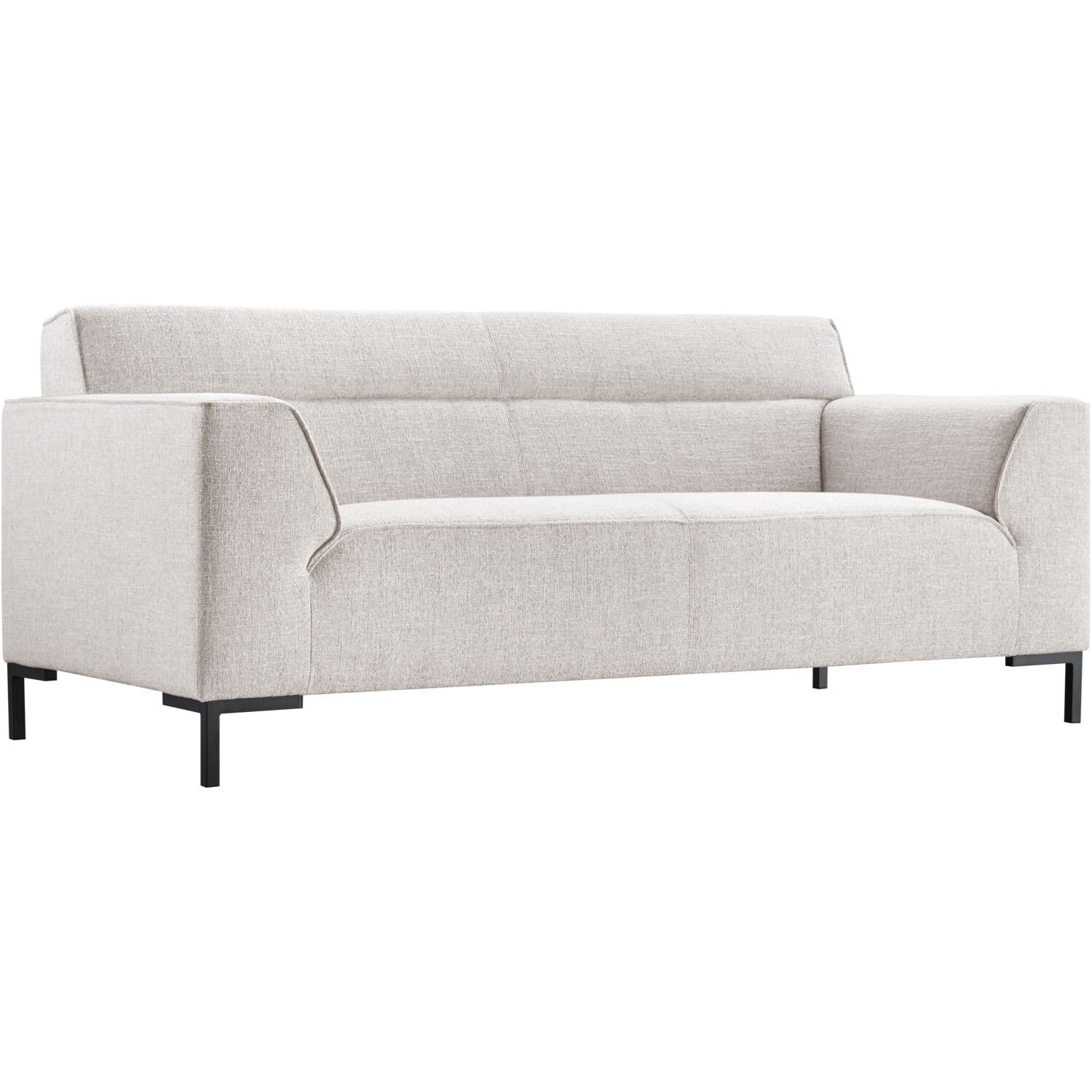 2,5 zitsbank Licenza pocketvering + HR-schuim in de zitting wit