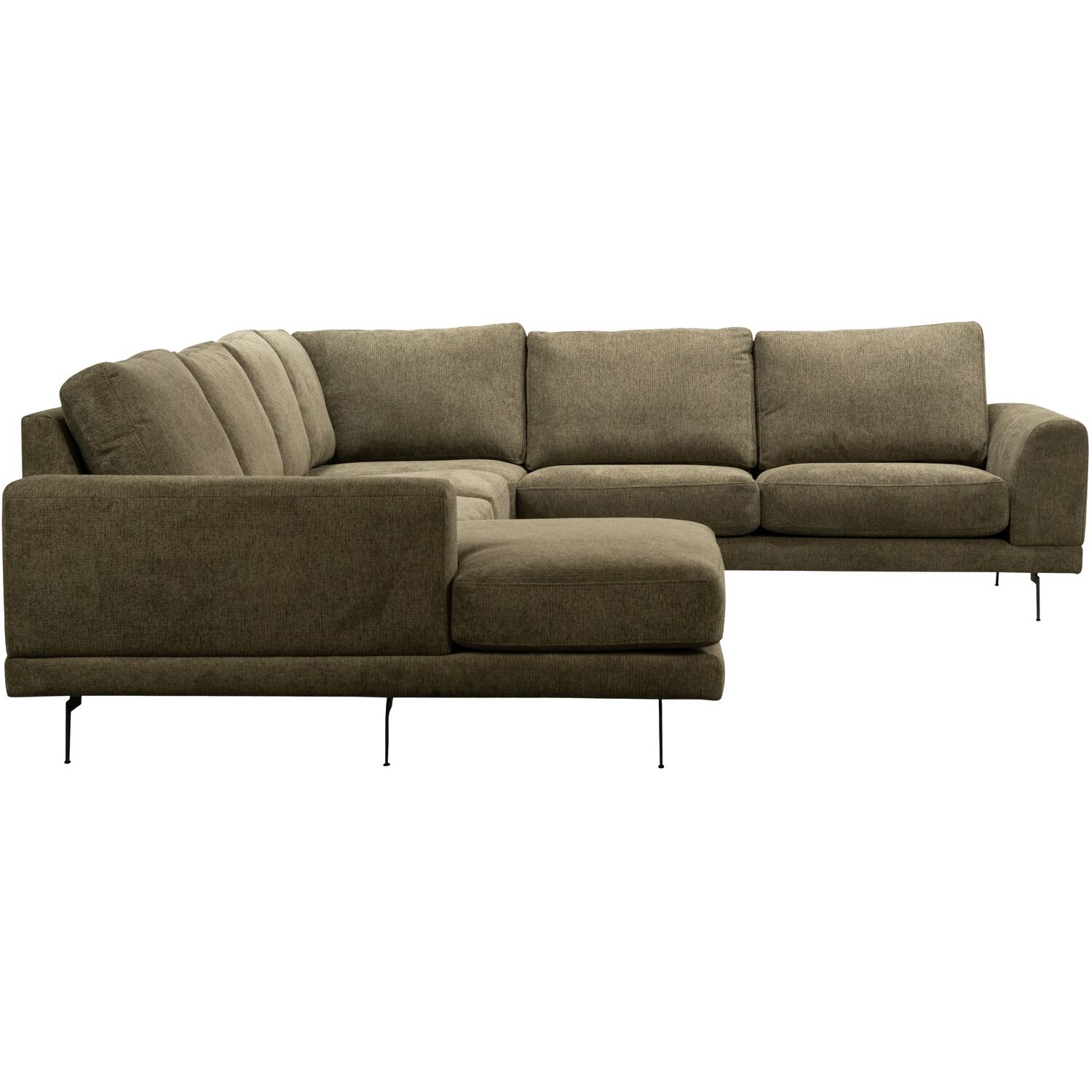 Hoekbank Flandria hunter, pocketvering i.c.m. visco-schuim