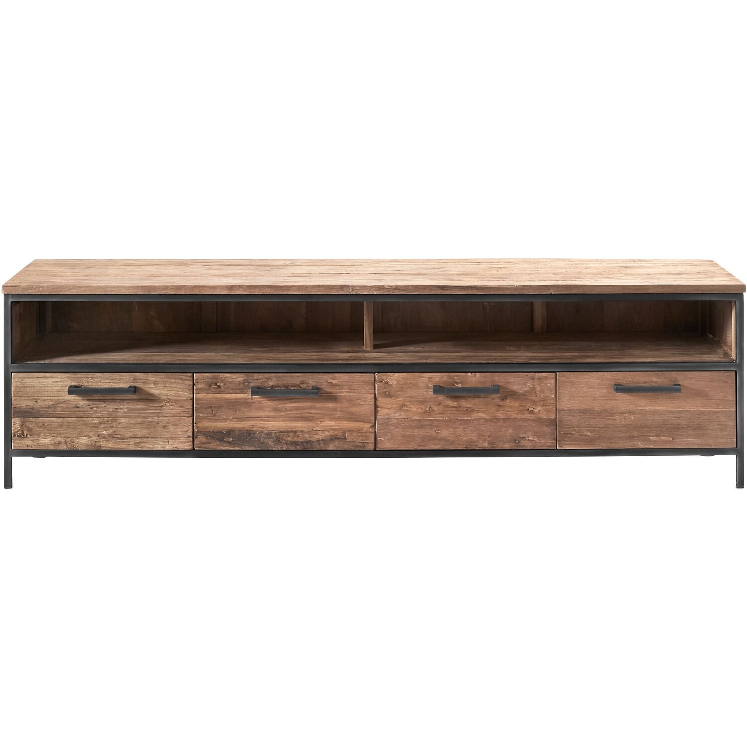 Tv-meubel Romaro 54 x 200 teak mix rough