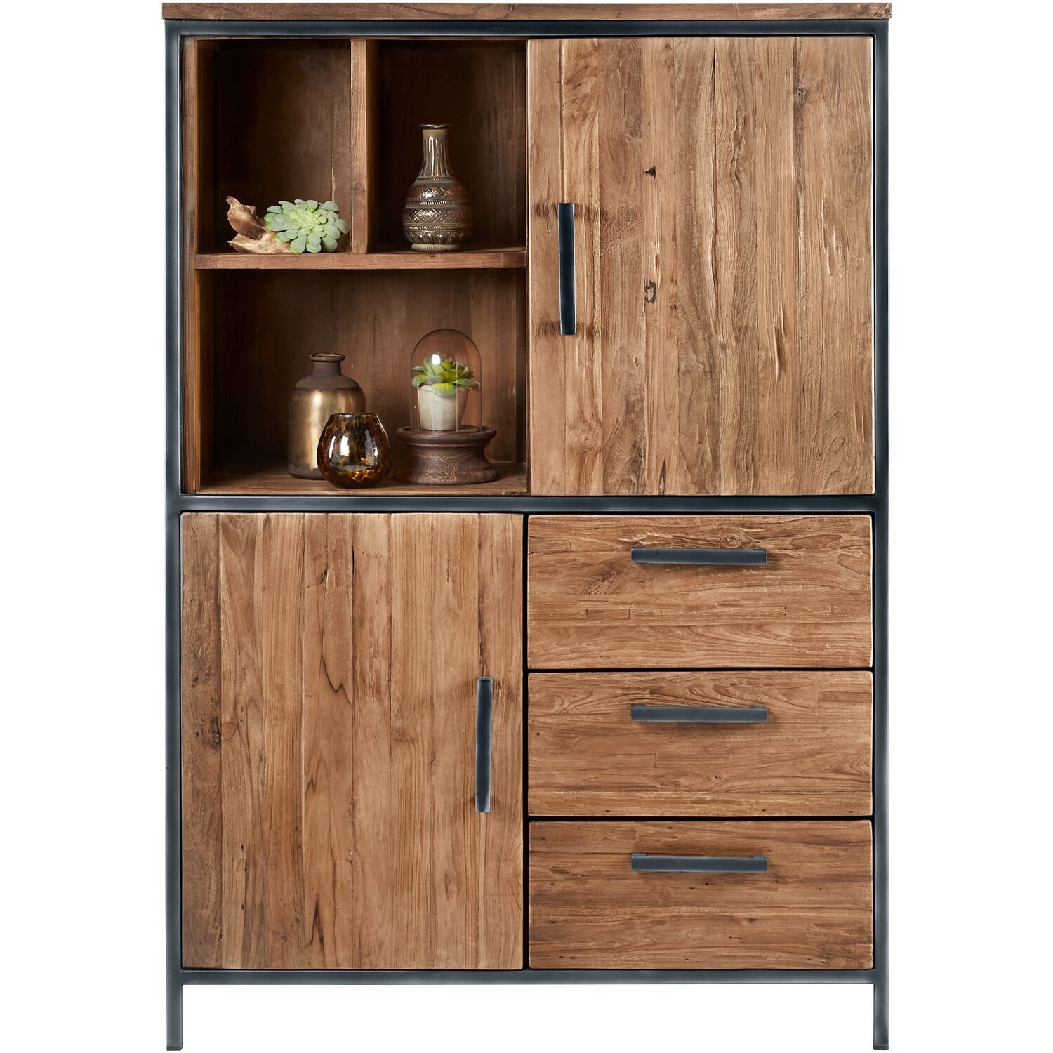 Bergkast Romaro 144 x 98 teak mix rough