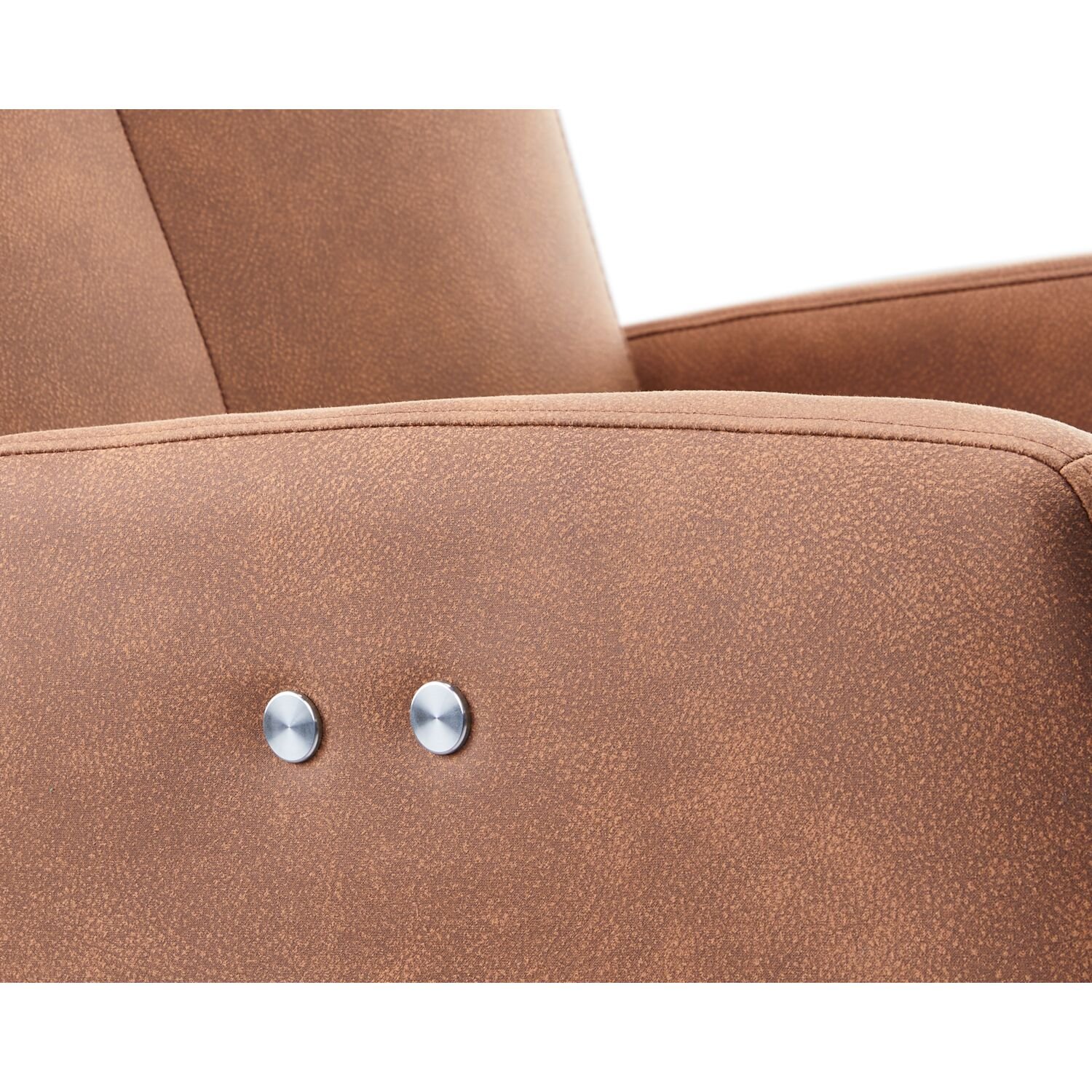 Relaxfauteuil Perfini Camel met elektrisch verstelbare rug en voetensteun