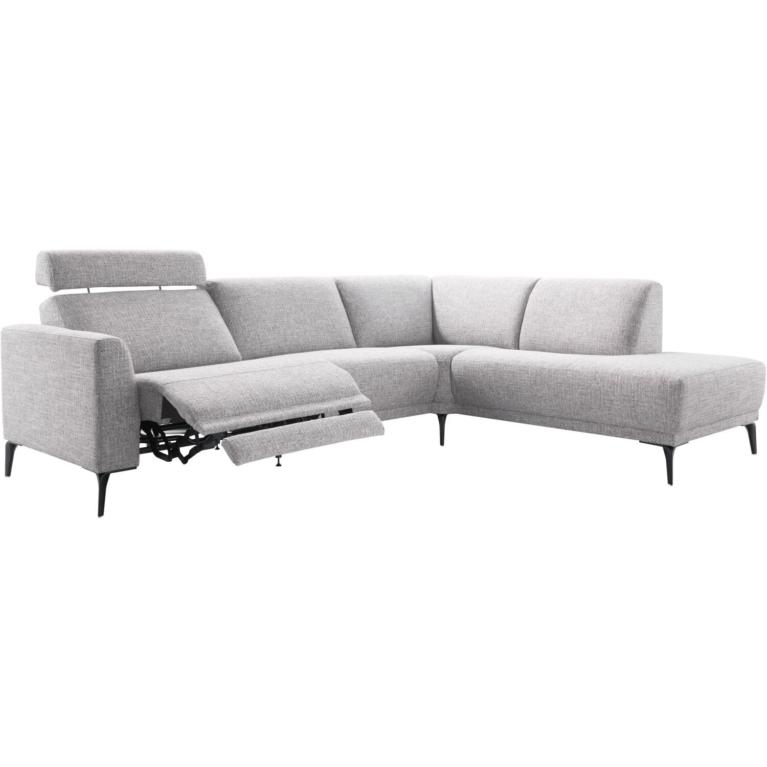 Hoekbank Mendon HR-schuim zitting grijs