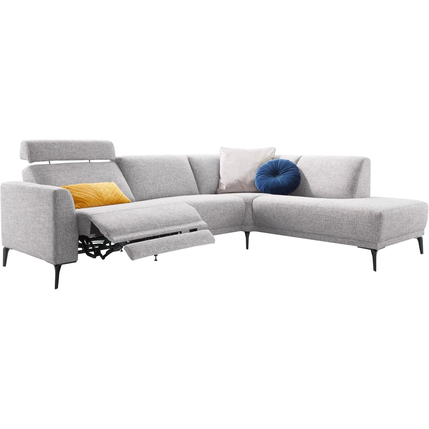 Hoekbank Mendon HR-schuim zitting grijs