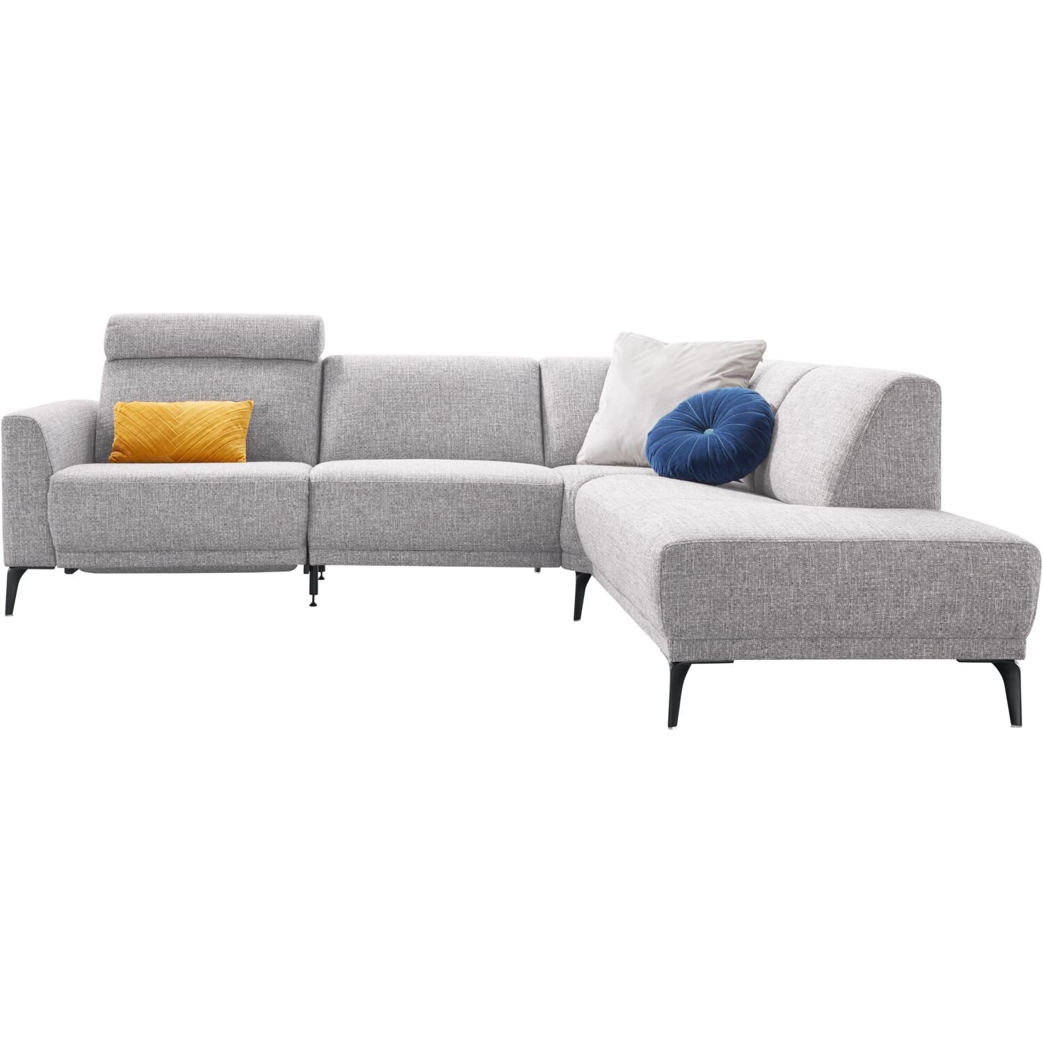 Hoekbank Mendon HR-schuim zitting grijs