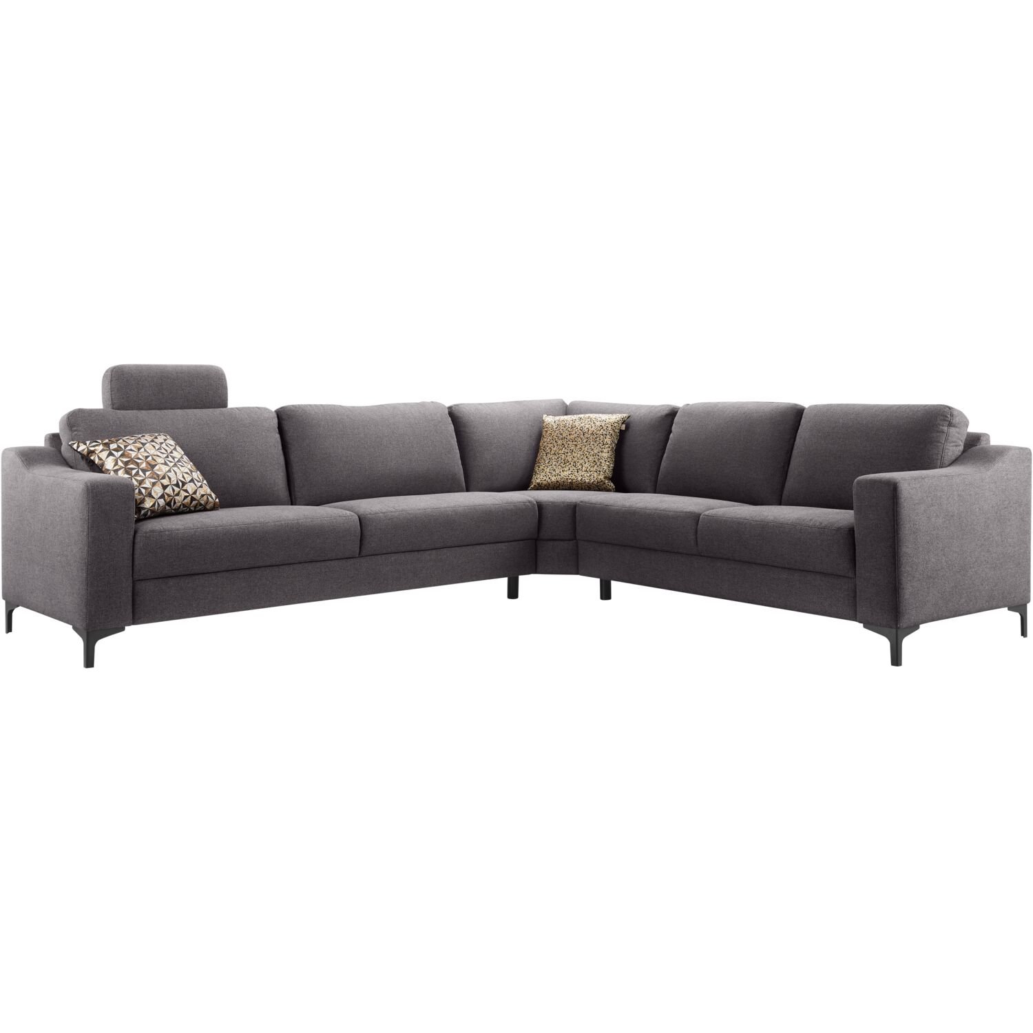 Hoekbank Creon HR-schuim dark grey