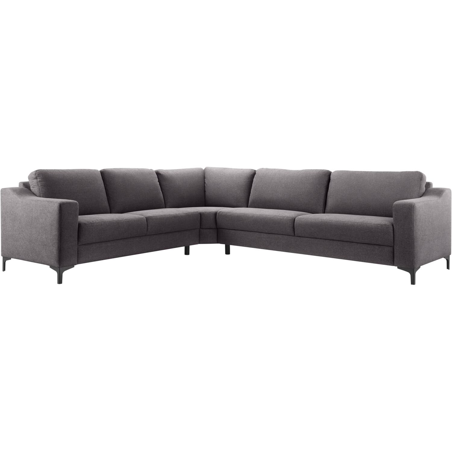 Hoekbank Creon HR-schuim zitting donker grijs