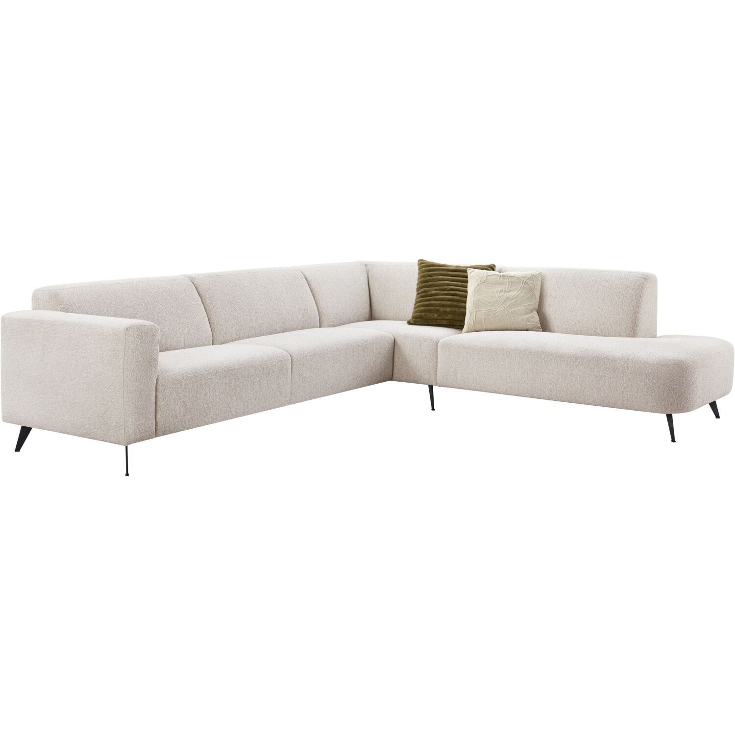 Hoekbank Micco HR-schuim zitting zilver