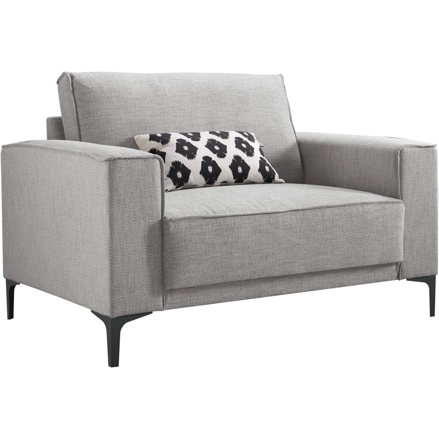 Loveseat Calira polyether zitting grey