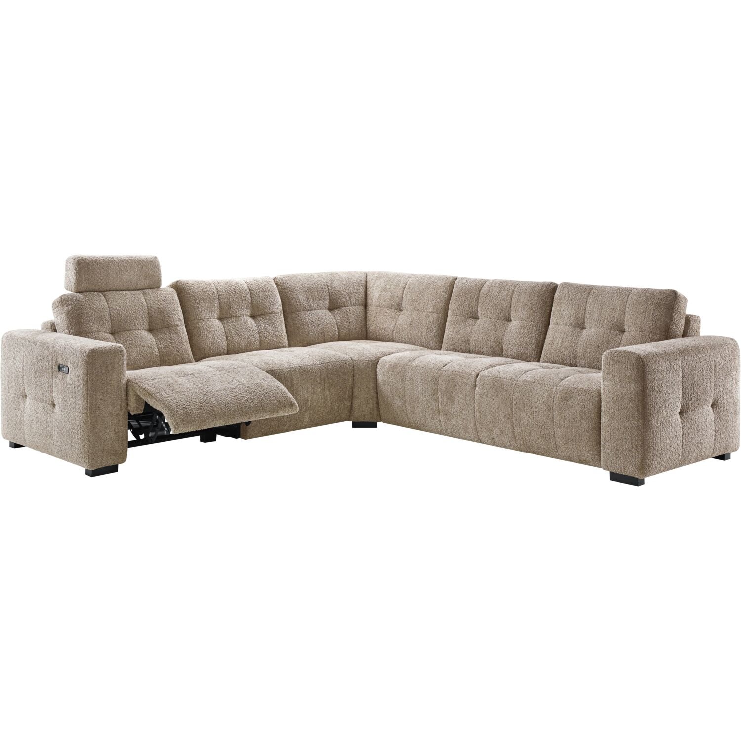 Hoekbank Moulti elektrische relaxfunctie HR schuim met visco herb