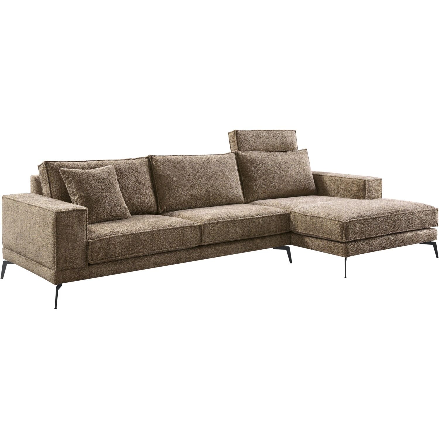 Hoekbank Andelo polyether met HR schuim en visco wood