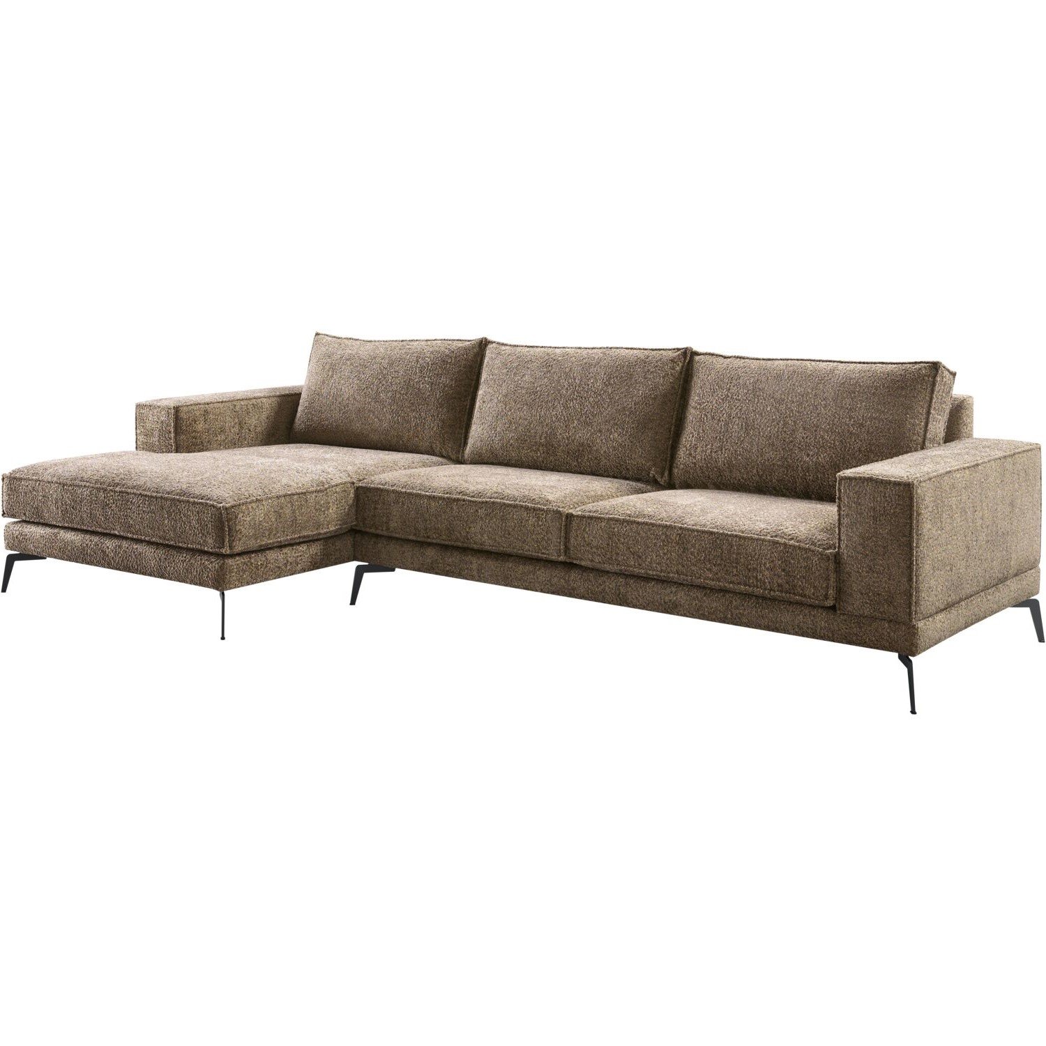 Hoekbank Andelo polyether met HR schuim en visco wood