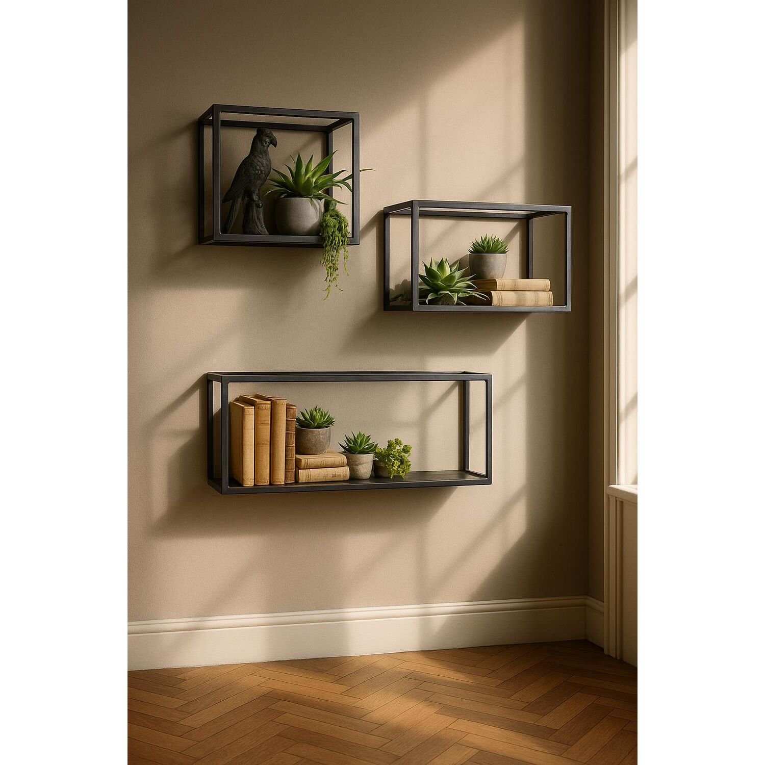 Wandrek Carpino 30 x 60 x 25 metaal