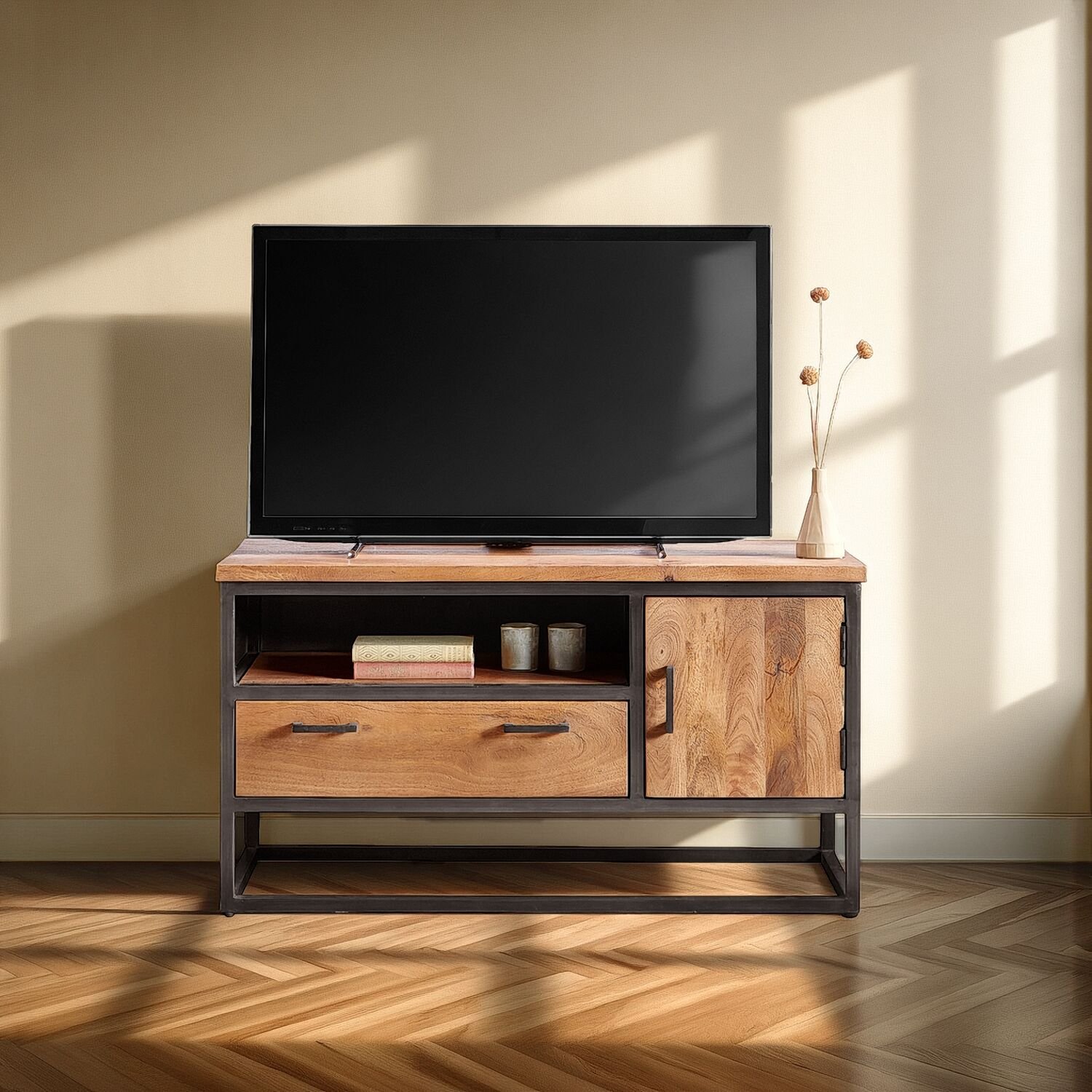 Tv-meubel Mesola mangohout naturel