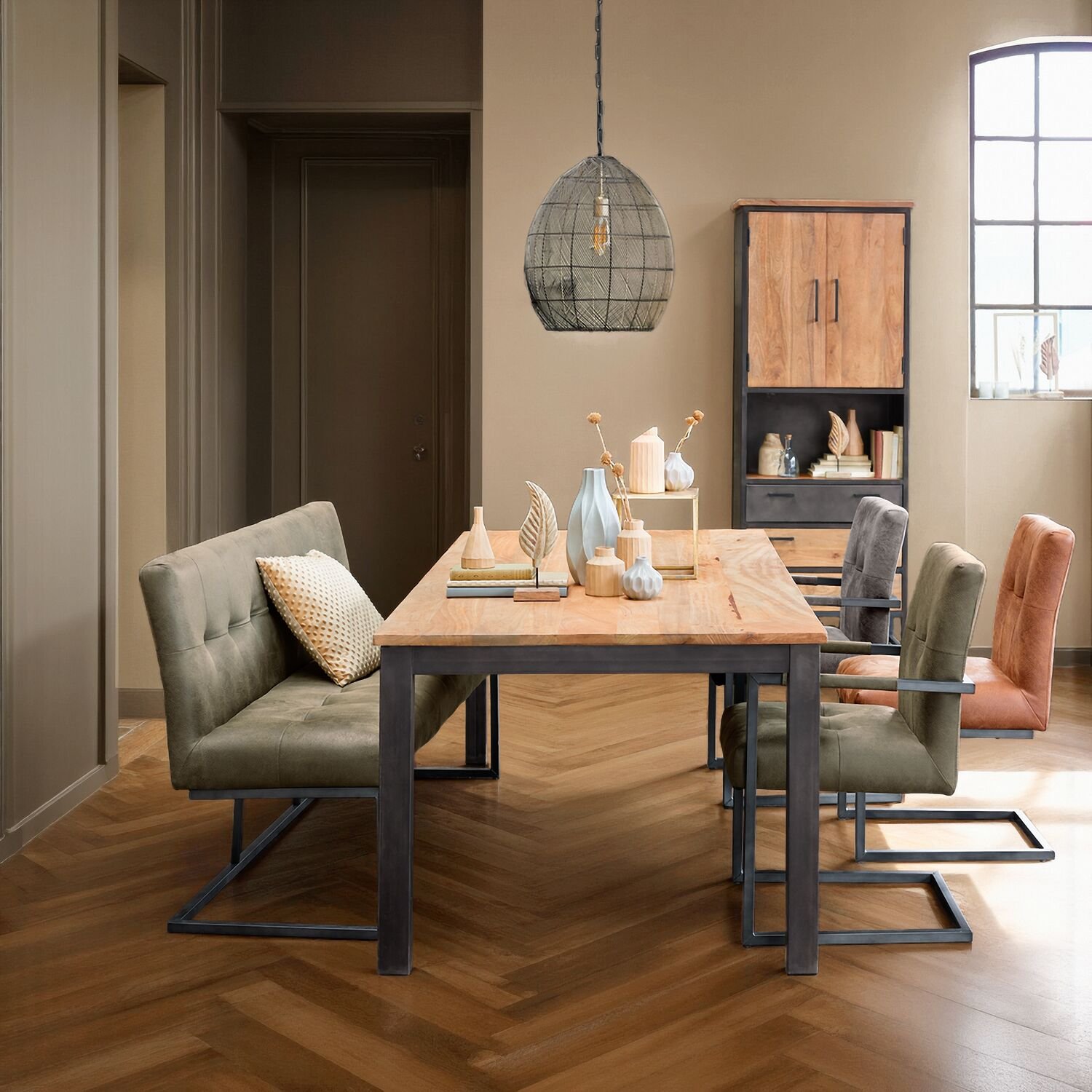 Eettafel Mesola 180 x 95 mango natural