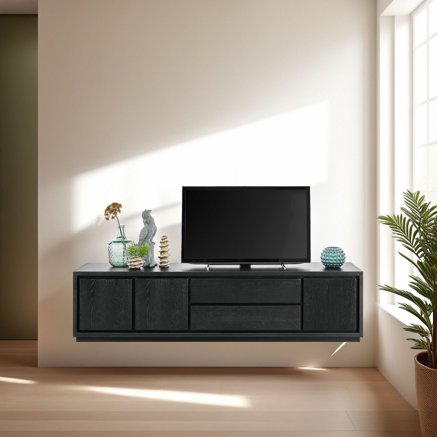 TV-meubel Lavio 50 x 203 black