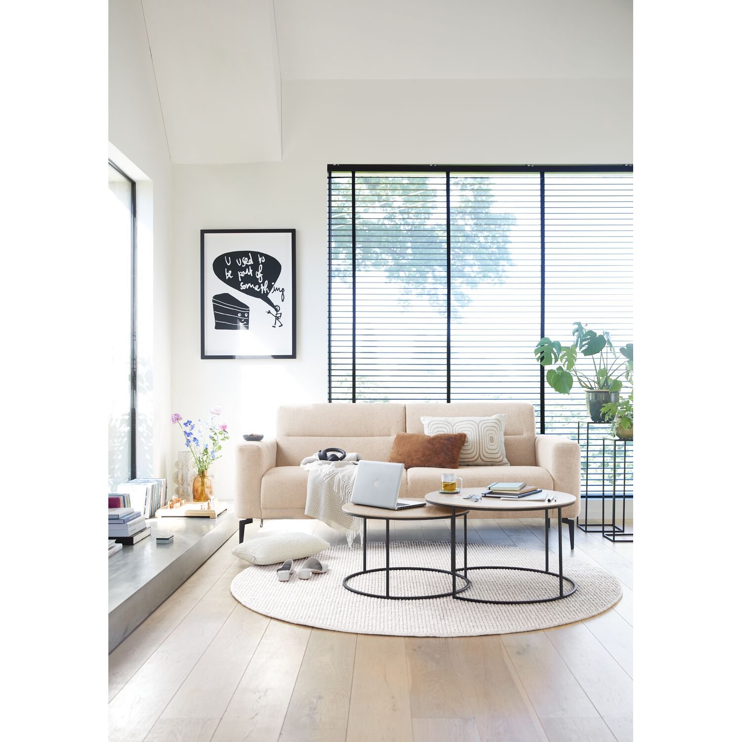 2 zitsbank Heria polether, naturel