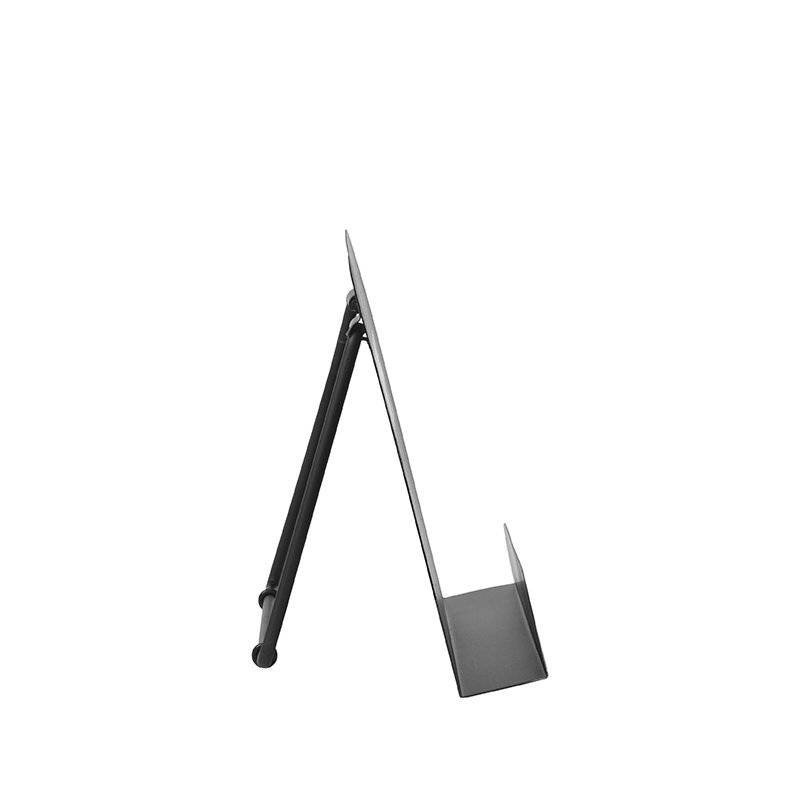 Kookboekstandaard zwart metaal, 27x14x20 cm