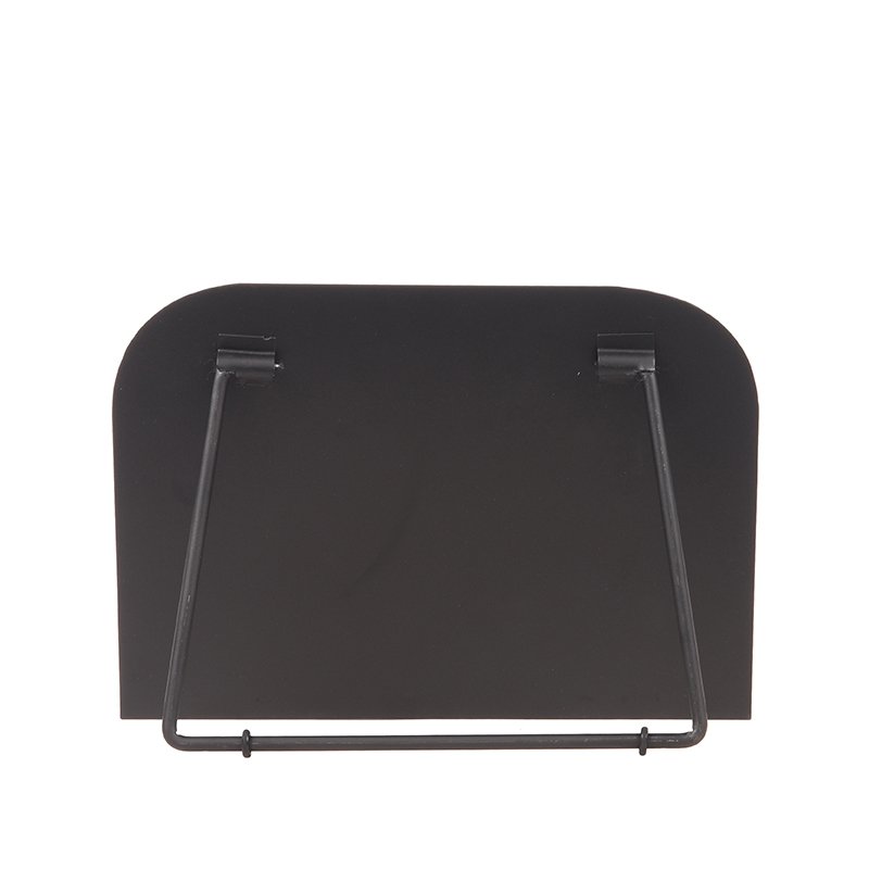 Kookboekstandaard zwart metaal, 27x14x20 cm