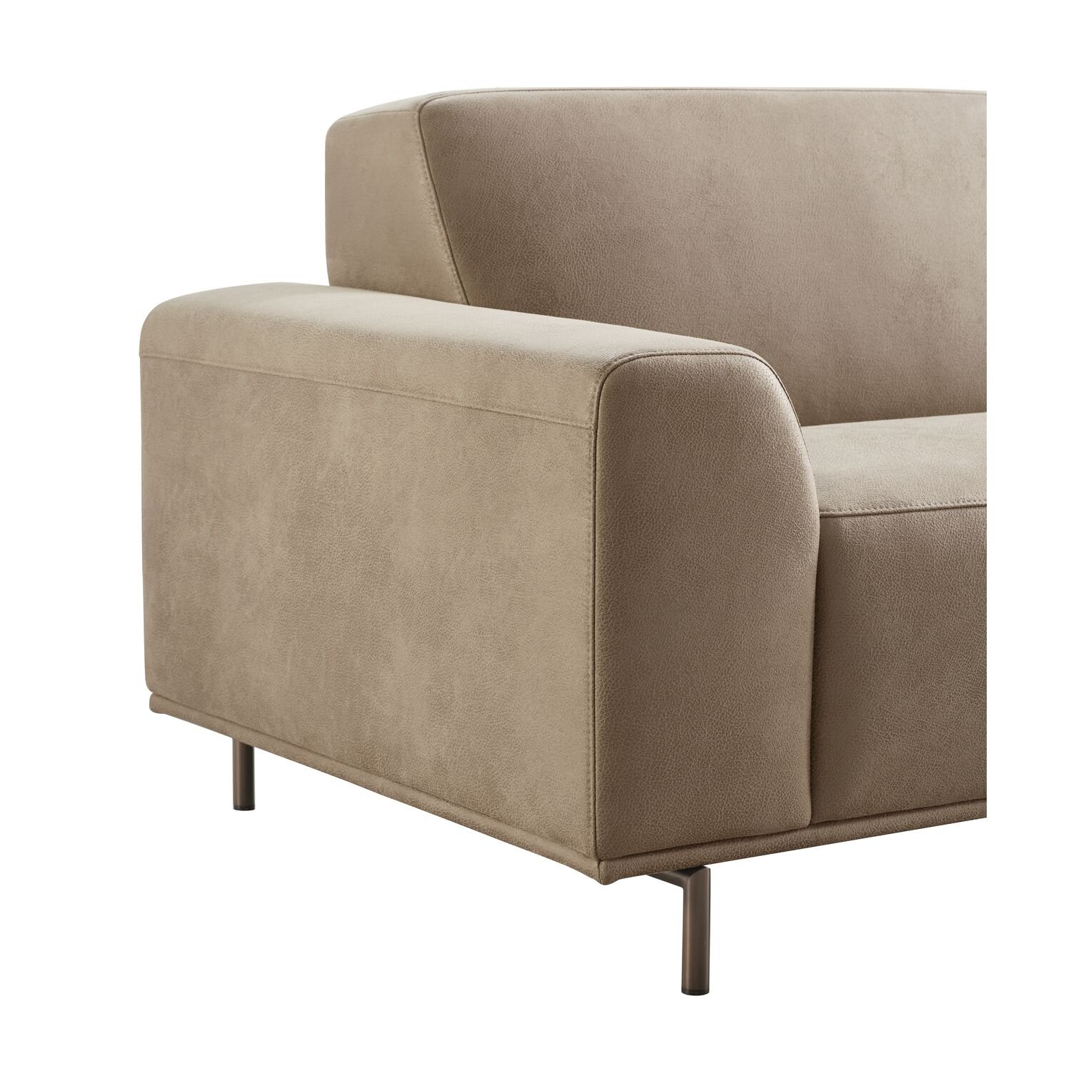 3 zitsbank Pantini bonellvering met koudschuim in bruin