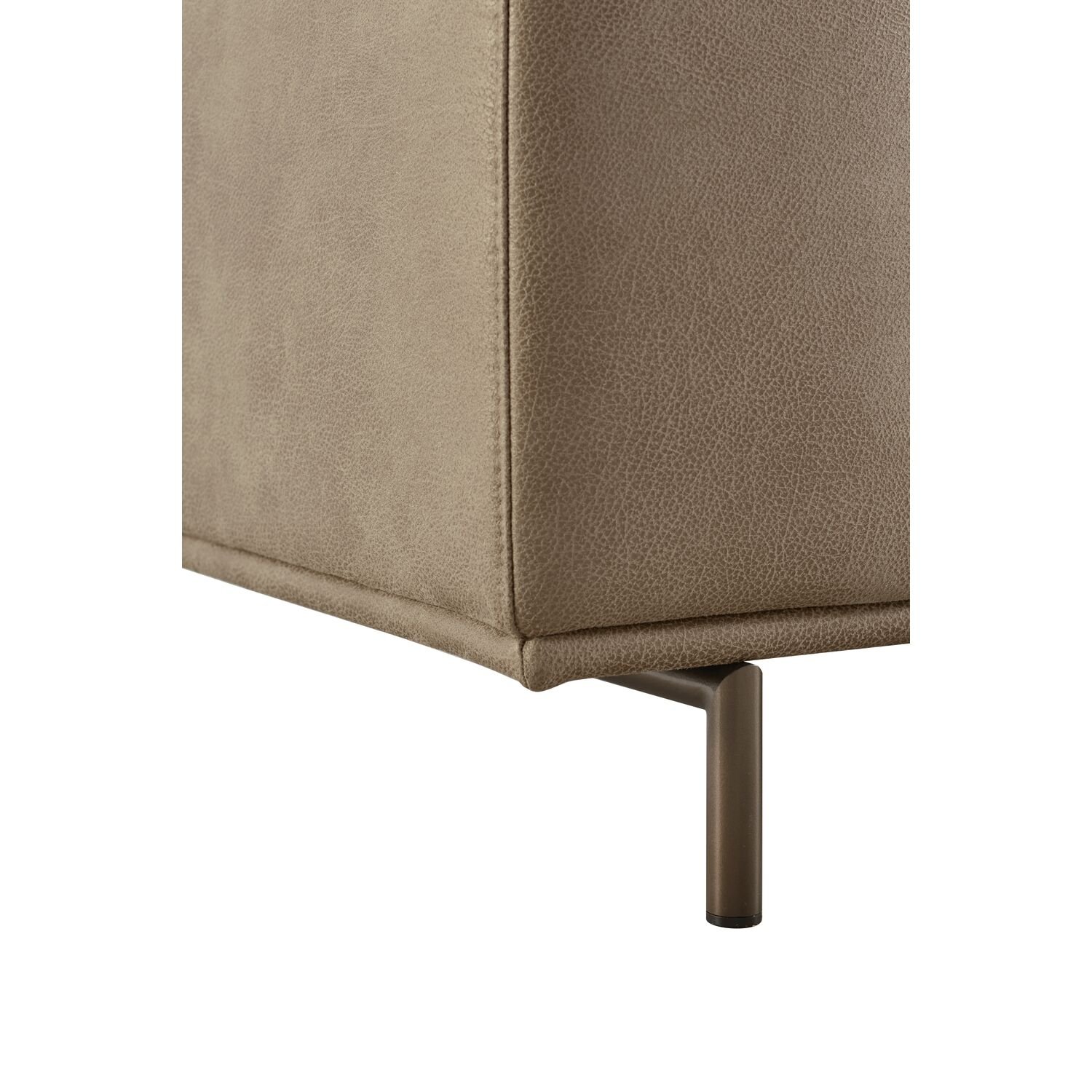 3 zitsbank Pantini bonellvering met koudschuim in bruin