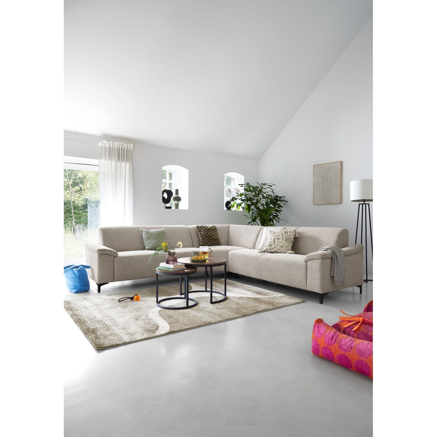 Hoekbank Aveiro Pocketvering i.c.m. HR, naturel