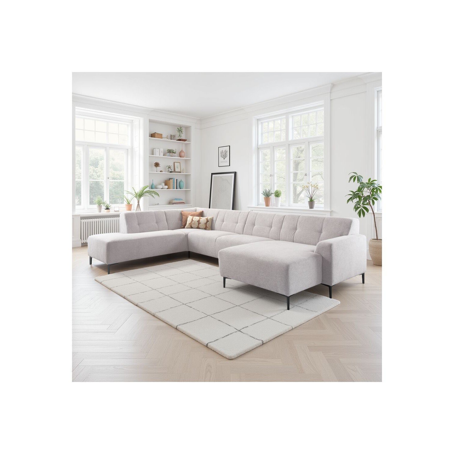 Hoekbank Tordera grijs