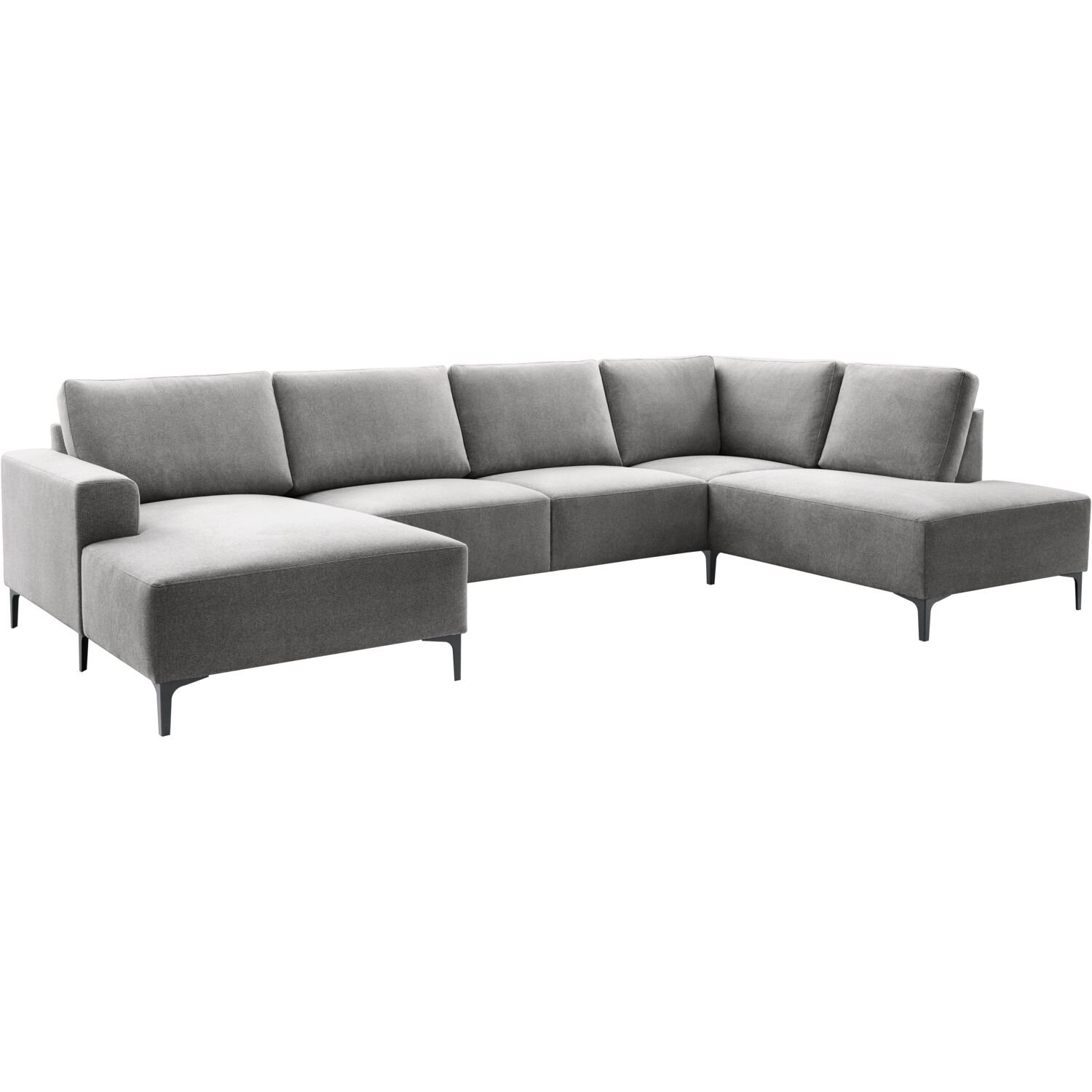 Hoekbank Fabria polyetherschuim in slate