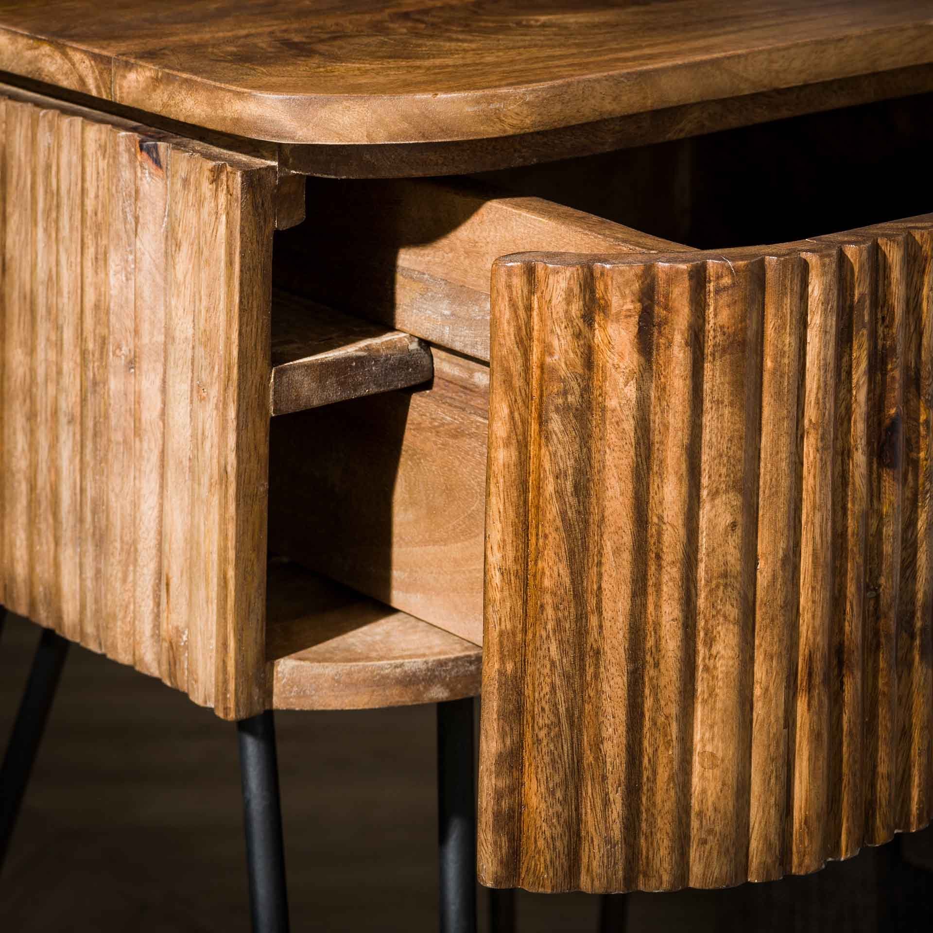 Nachtkastje Wave 1L Mango zand