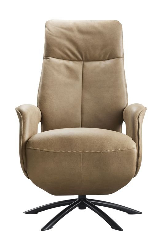 Draai-/Relaxfauteuil Balfour HR-schuim zitting elektrisch verstelbaar cognac