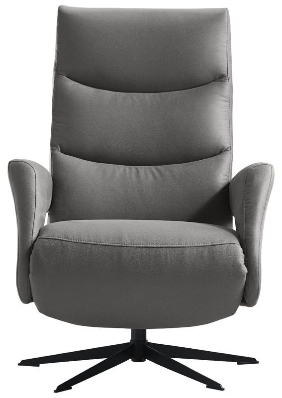 Relaxfauteuil Nortwood HR-schuim zitting elektrisch verstelbaar antraciet