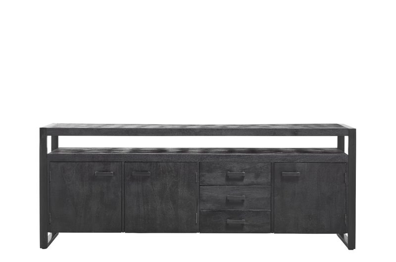 Dressoir Newhaven 80 x 210 zwart