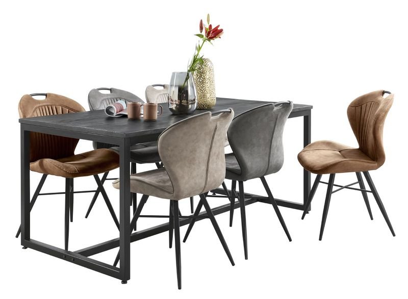 Eettafel Kerela 160 x 90 zwart 