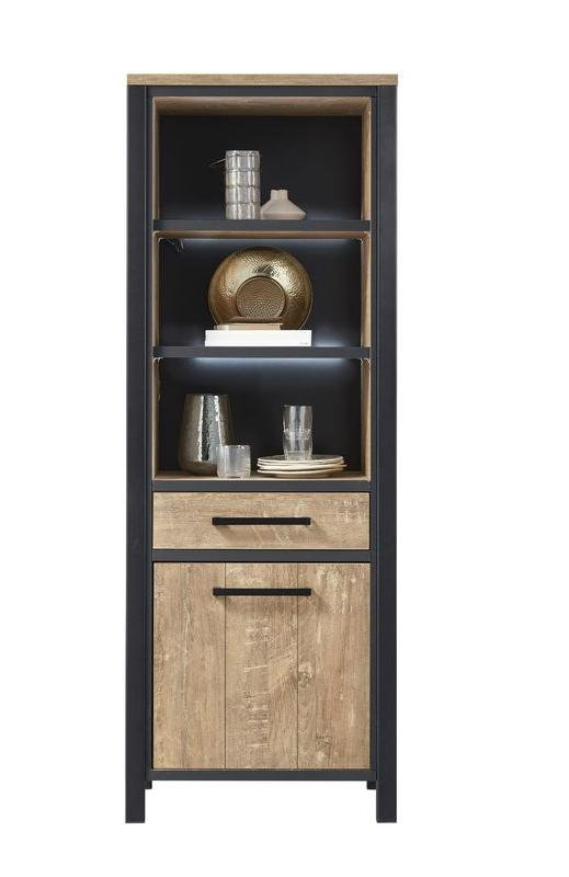 Boekenkast Mendiga 189 x 69 orange teak wood