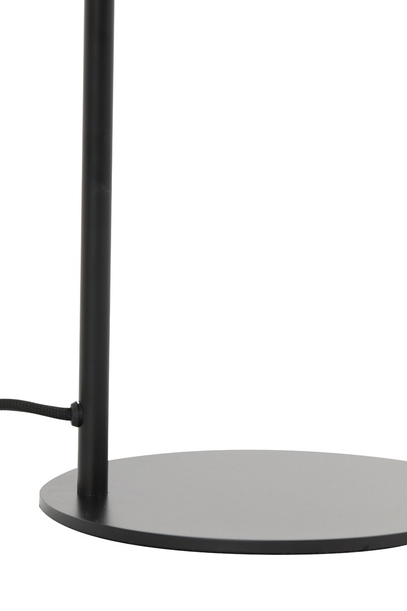 Tafellamp Winfield mat zwart smoke,  50,5x17x28 cm