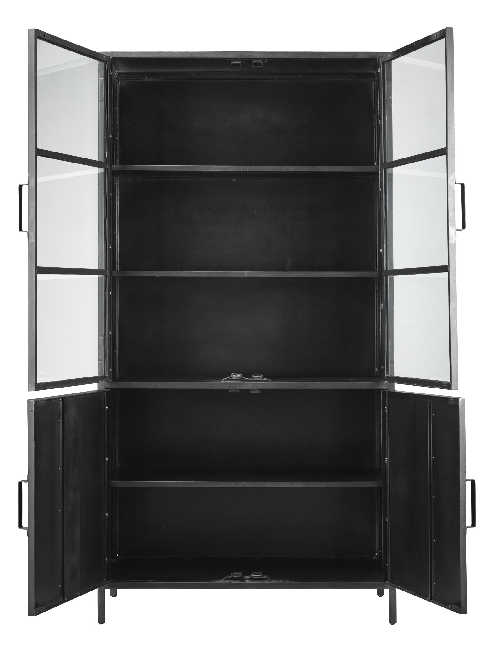 Vitrinekast Farmton 202 x 105 zwart