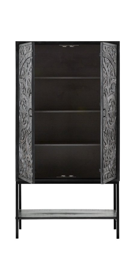 Hoge kast Montclair 190 x 100 zwart