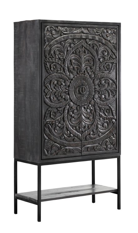 Hoge kast Montclair 190 x 100 zwart
