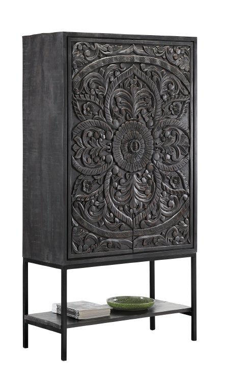 Hoge kast Montclair 190 x 100 zwart