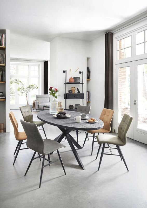 Eettafel Cavino 230 x 115 zwart