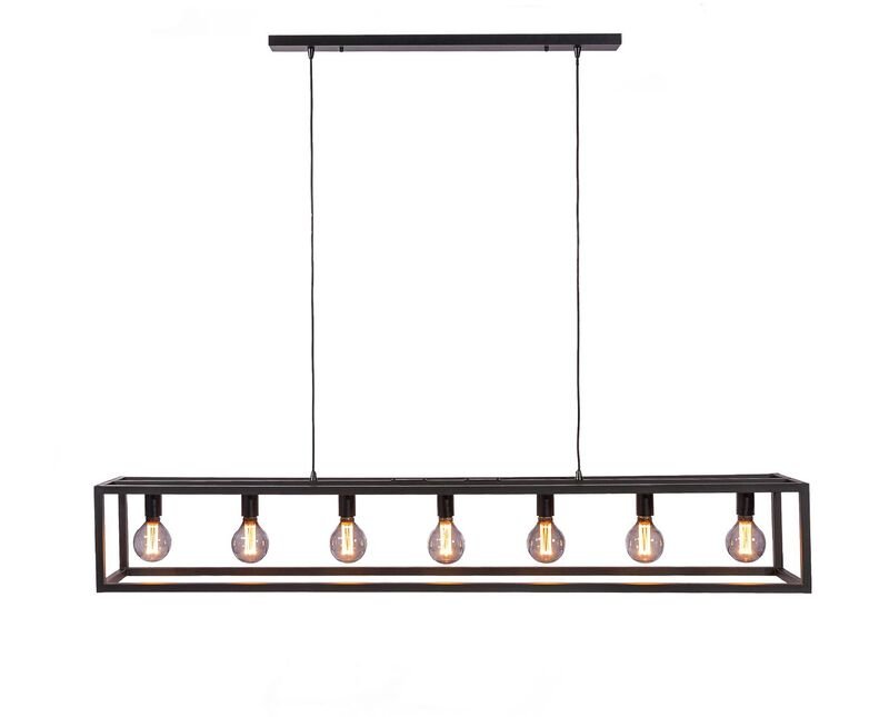Hanglamp Tiamo zwart staal, 162x25x160 cm