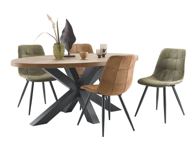Eettafel Silvares 100 x 183 orange teak