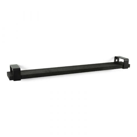 Wandplank Rimello zwart, 70 x 10 cm